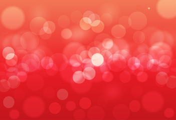 Abstract red bokeh background. Abstract gold bokeh background.