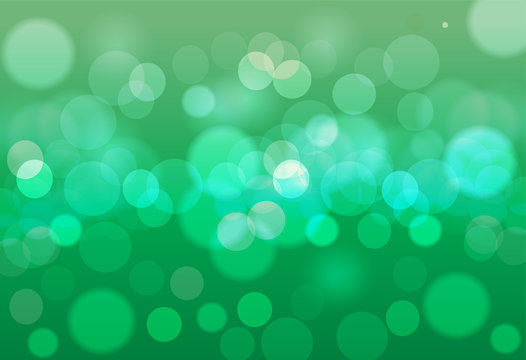 Abstract green bokeh background. Abstract gold bokeh background.