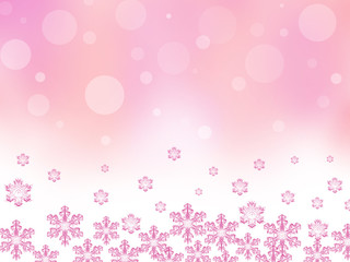 クリスマス　ツリー　サンタクロース　クリスマス背景　雪　結晶