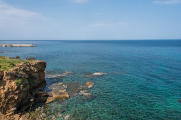Coast of the Mediterranean at San Marco di Castellabate Italy