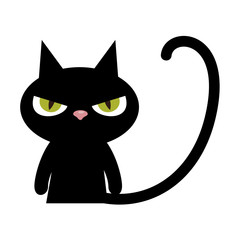 halloween black cat character