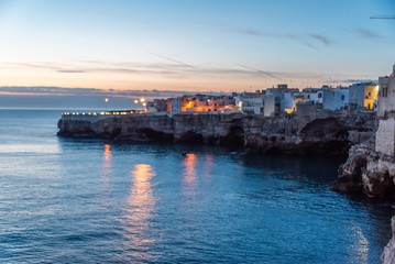 Fototapeta premium Polignano di Mare Italy on the Adriatic Coast