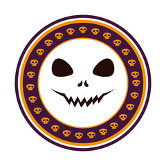 halloween face seal stamp