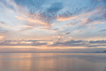Sunset and Cloudscape at San Marco di Castellabate Italy