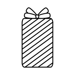 happy halloween giftbox with stripes