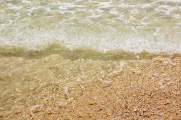 透明な波