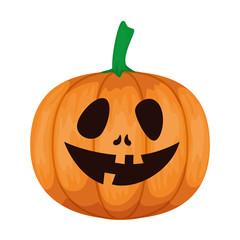 happy halloween pumpkin character