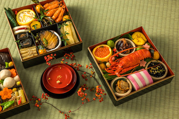 Fototapeta na wymiar おせち料理 General Japanese New Year dishes(osechi)