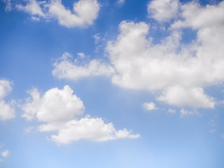 Obraz na płótnie Canvas Clouds and blue sky Bright and beautiful