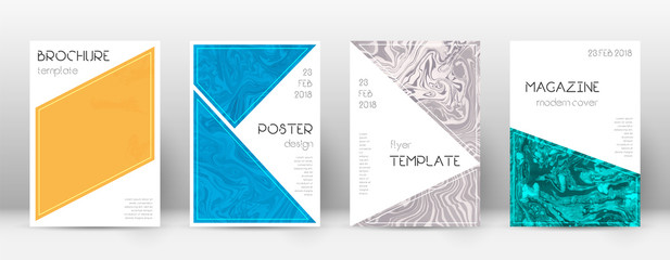 Fototapeta na wymiar Abstract cover. Vibrant design template. Suminagas