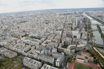 Seine River and more buildings in Paris France
