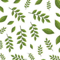 branches with leafs pattern background