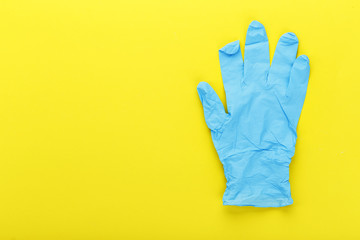 latex glove place for text