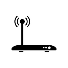 modern router icon, pictogram isolated on white background