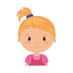 cute and little girl character