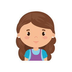 cute and little girl character