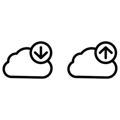 Cloud icon for cloud computing web and app. modern style
