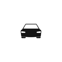 simple car icon. modern design on white background
