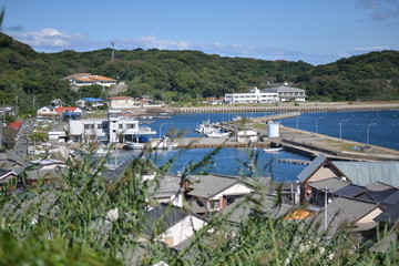 Fototapeta na wymiar Seaside Island Village