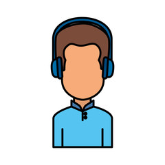 user avatar with headset