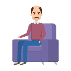 old man in the sofa avatar character
