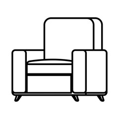 sofa livingroom isolated icon