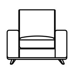 sofa livingroom isolated icon