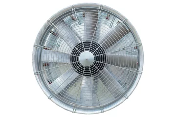 metal fan isolate /Large metal fan ventilator isolate on a white background  © artpodporin