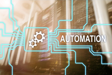 Automation of business Process and innovation technology in manufacturing. Internet and technology...