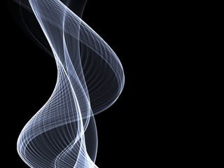      Abstract colored smoke isolated on a black background 