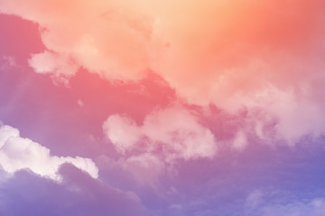 sun and cloud background with a pastel colored

