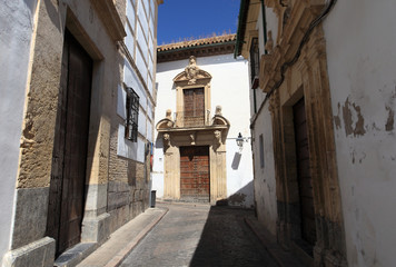 Narrow streets of Cordoba, Spain 