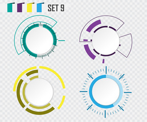 Abstract technology circle grey white and colorful communication design raw material for your design background, template, wallpaper, info graphic, motion, information or web and presentation.Vector
