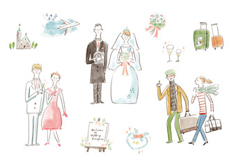 結婚式とハネムーン