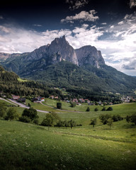 Ausblick auf den Schlern im Südtirol