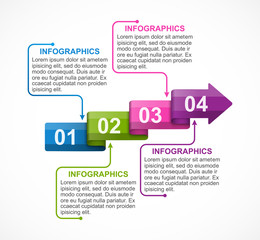 Business options infographic, timeline, design template for business presentations or information banner.