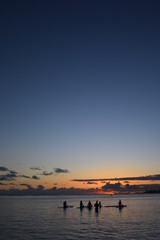 Fototapeta premium sunset in honolulu