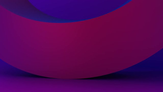 Abstract 3d rendering of rotating geometric shape. Modern background, looped animation. Seamless motion design. 4k UHD