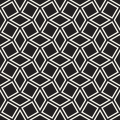 Vector seamless geometric pattern. Simple abstract lines lattice. Repeating elements stylish background