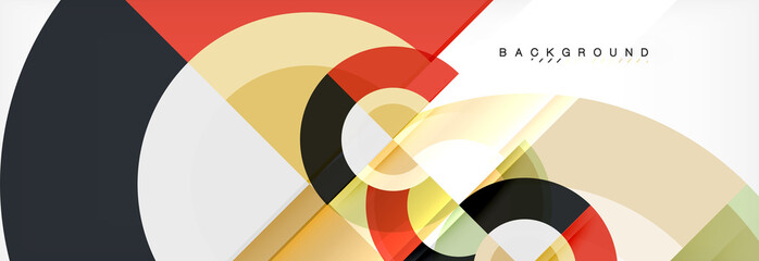 Fototapeta premium Vector circular geometric abstract background