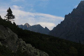 Path to Popradske pleso lake, High Tatras, Slovakia