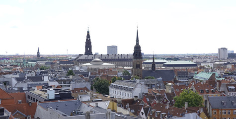 Fototapeta premium Aerial view of Copenhagen, Denmark