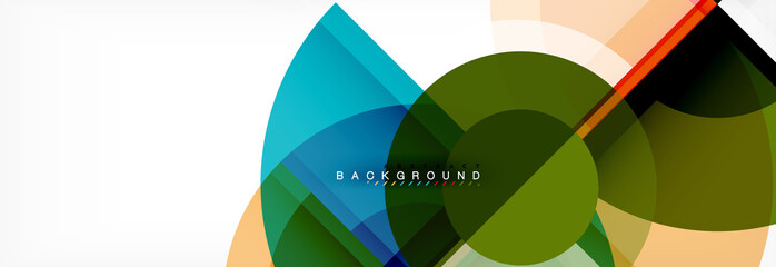 Fototapeta premium Circle abstract background