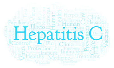 Hepatitis C word cloud, made with text only.