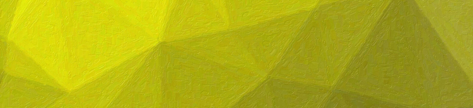 Illustration of lemon yellow and green   Realistic Impasto banner background.