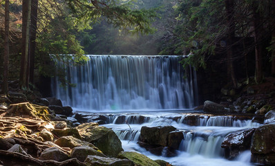 Fototapeta Dziki Wodospad w Karpaczu obraz