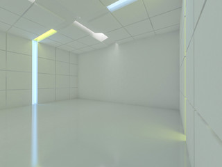 Abstract modern architecture background. 3D rendering