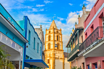 Nuestra Senora de la Soledad church and Spanish colonial colorfu