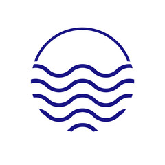 Water waves logo