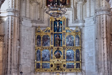 Interior of the church in the monastery San Juan de los Reyes in Toledo, Spain